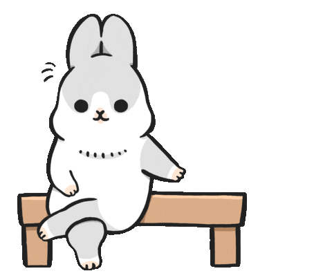 rabbit partner Sticker by YUKIJI