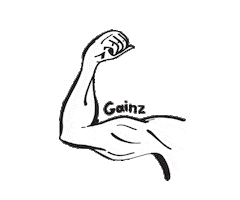 CampusProtein flex muscle arm gains Sticker