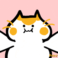 Cat Love Kiss GIF by Poku Meow