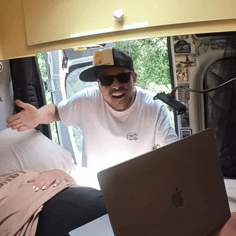 What Shrug GIF by The Vanlife Network