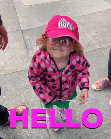 Cute Kid Hello GIF by Andrew