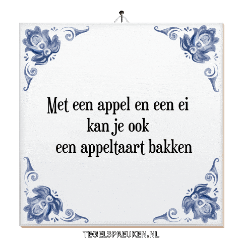 Wijsheid Spreuk Sticker by Tegelspreuken.nl