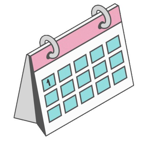 anaelidesign giphyupload calendar journal schedule Sticker
