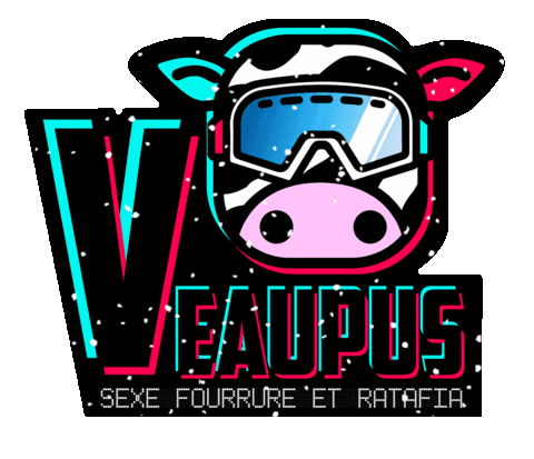 Snow Cow Sticker by Photo Terroir