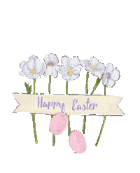 Flowers Easter Sticker