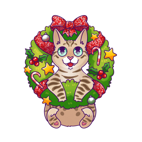 Christmas Wreath Sticker