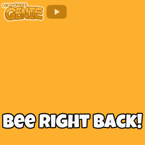 ChristophersGenie giphyupload genie brb gotta go GIF