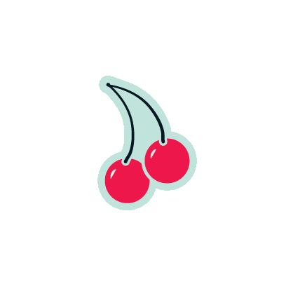 glossier cherries Sticker by Glossier