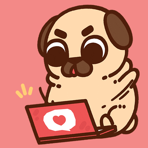 Working Hard Locked In GIF by Puglie Pug