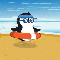 Water Running GIF by Pudgy Penguins