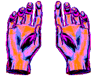 Hand Sticker by badblueprints