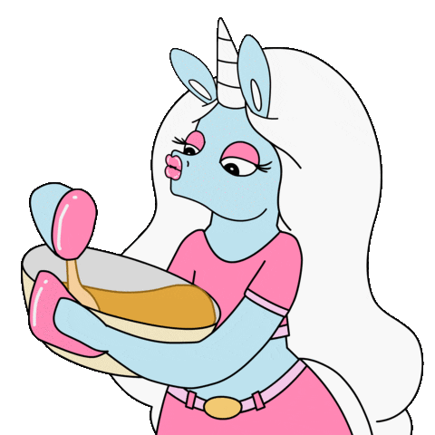 Dinner Kitchen Sticker by Glow The Unicorn