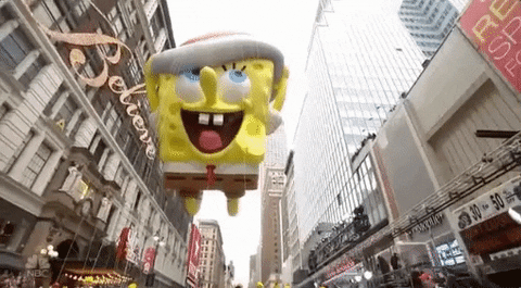 spongebob squarepants GIF by The 91st Annual Macy’s Thanksgiving Day Parade