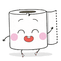 Toilet Paper Love Sticker by Paper Poo