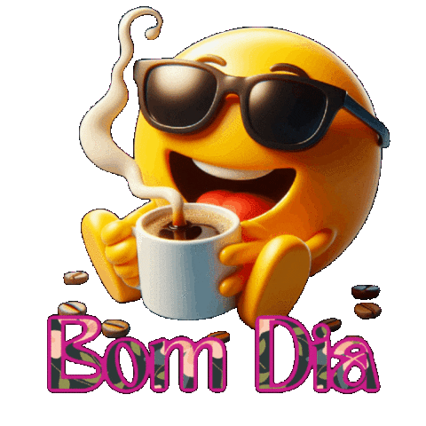 Bom Dia Emoji Sticker by Atelier das Arteiras