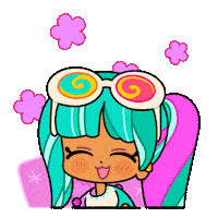 SparklesMagicalMarket happy dancing flowers joy Sticker