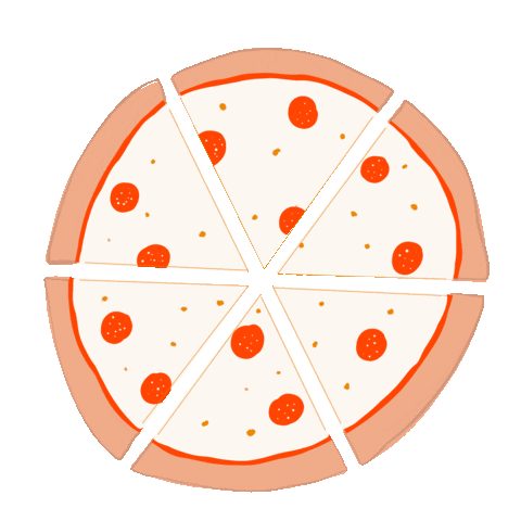 Hungry Pizza Time Sticker