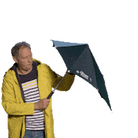 rain weather Sticker by Omrop Fryslân