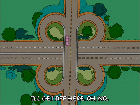 Episode 11 Road GIF by The Simpsons