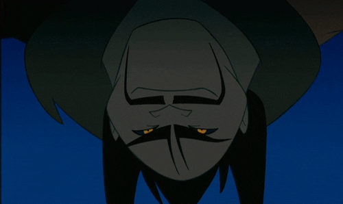 scared bad guy GIF