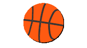 CIngles basketball ball basket game day Sticker