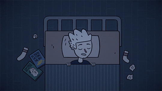 Tired Night GIF by Cartoon Hangover