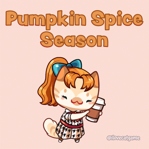 Pumpkin Spice Cat GIF by Mino Games