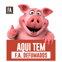 Pig Bacon Sticker by FA Defumados