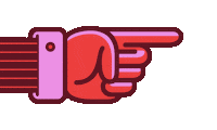 Hand Pointing Sticker