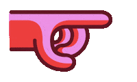 Hand Pointing Sticker