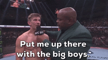 Put me up there with the big boys.