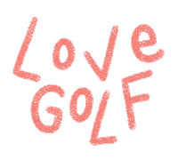 Golf Love Sticker by Catharina Stewart