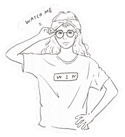 bonnnnnieview win watch me bonnnnnieview 看我的 Sticker