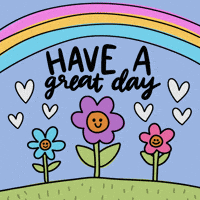 Have A Nice Day Rainbow GIF by Heather Roberts
