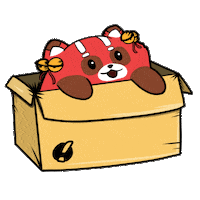 Puppy Unboxing Sticker by Right Stuf Anime