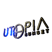 Sunset Utopia Sticker by utopiarestaurant