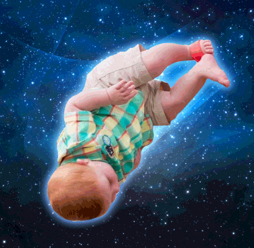 baby floating GIF by Testing 1, 2, 3