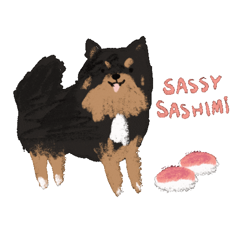 Sassy Sushi Sticker by Andrea Caceres