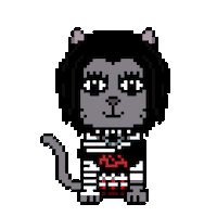 Cat Fashion Sticker