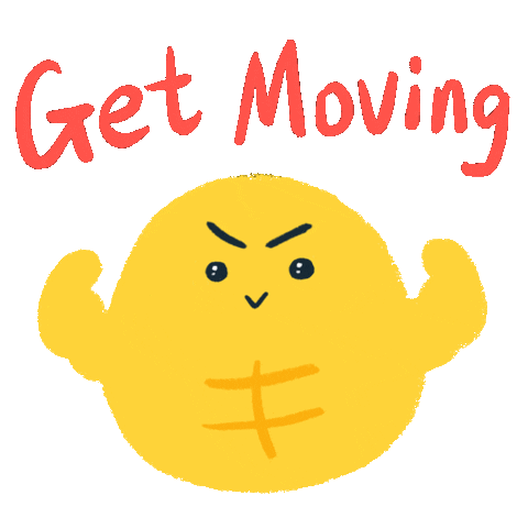 Fitness Get Moving Sticker by arlyna