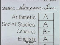 Season 4 Report Card GIF by The Simpsons