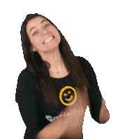 SocialHub happy smile excited clapping Sticker