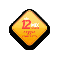 12mix brand placa 12mix 12mixconcreto Sticker