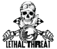 Racing Skull Sticker by Lethal Threat