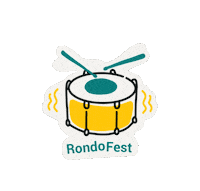 rondoprod music festival drum rondo Sticker