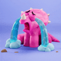 Sad Cry Me A River GIF by Claynosaurz