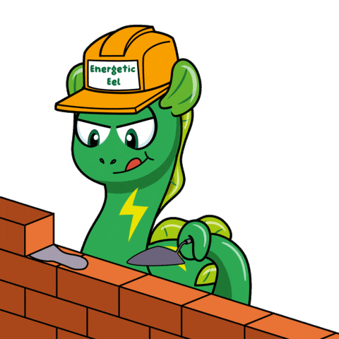 Charging Electric Eel Sticker by VeeFriends