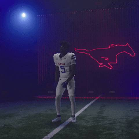 College Football Celebration GIF by SMU Football