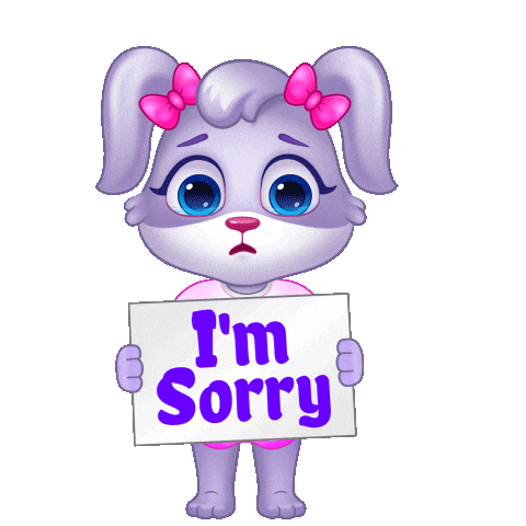 Sorry I Apologize Sticker by Lucas and Friends by RV AppStudios