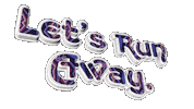 Run Away Art Work Sticker by OpticalArtInc.